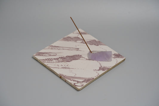 離岸謹製 香立て+香台A アンティークタイルとアメシスト