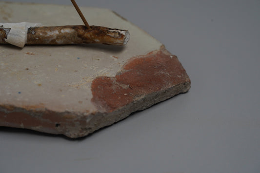 離岸謹製 香立て+香台B アンティークデルフト六角タイルと深海松