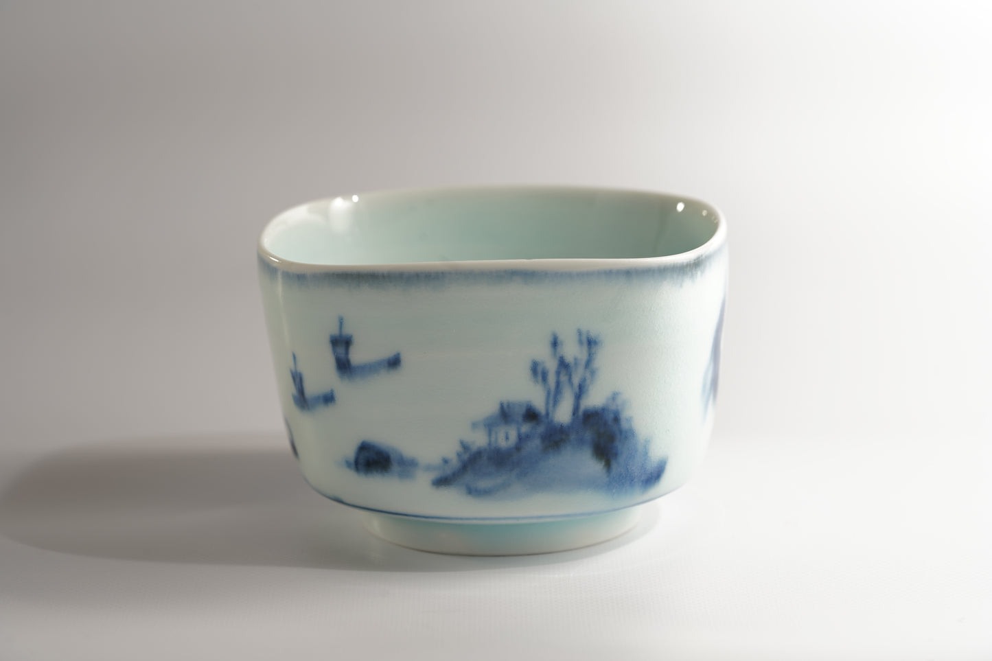 MM10(#10) 山水文角形碗 宮岡麻衣子