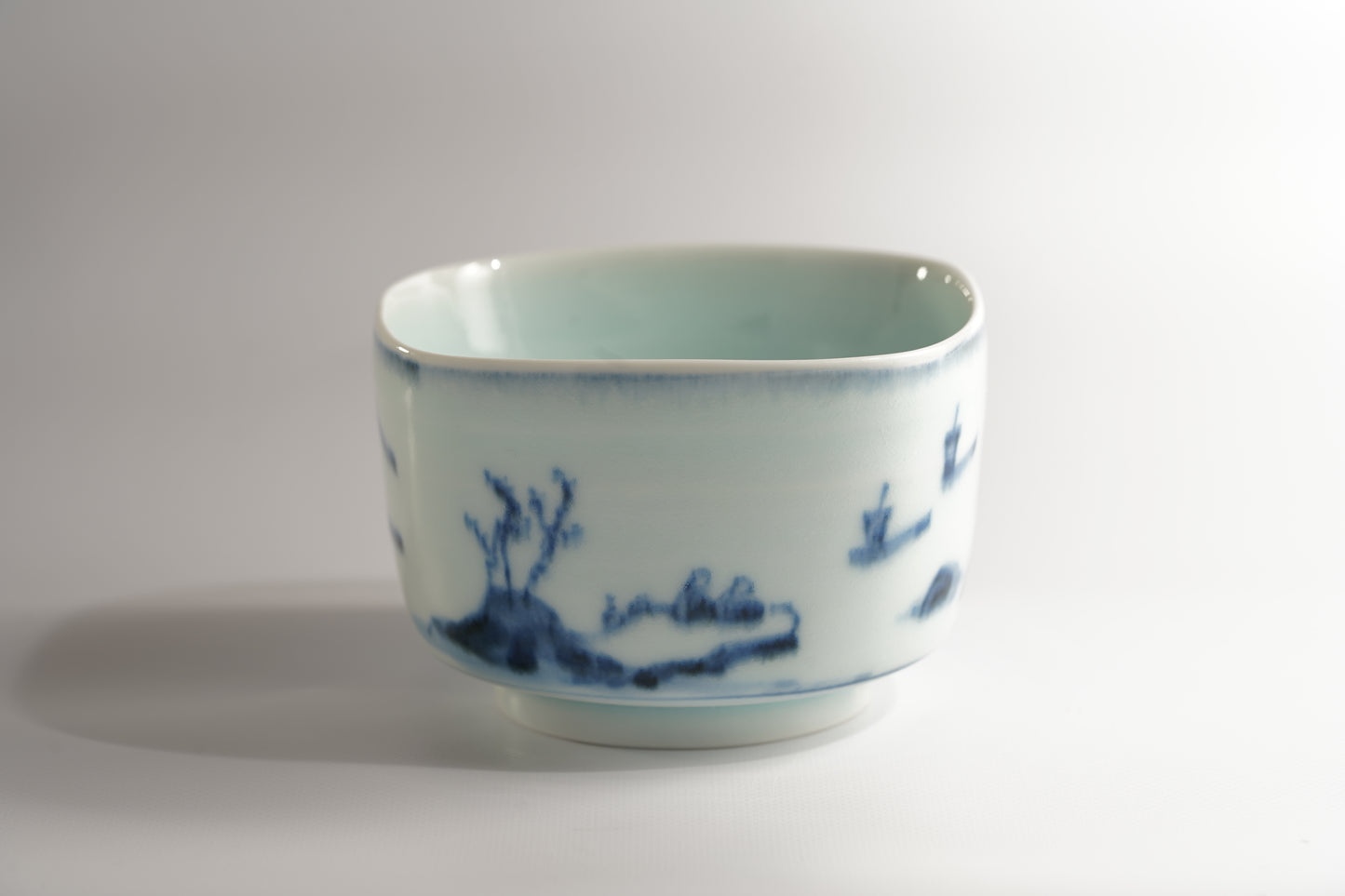 MM10(#10) 山水文角形碗 宮岡麻衣子
