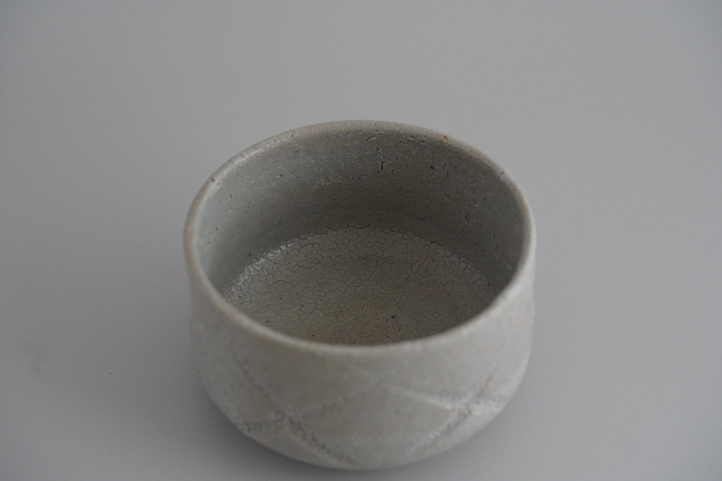 YN8 彫唐津茶碗 共箱 矢野直人