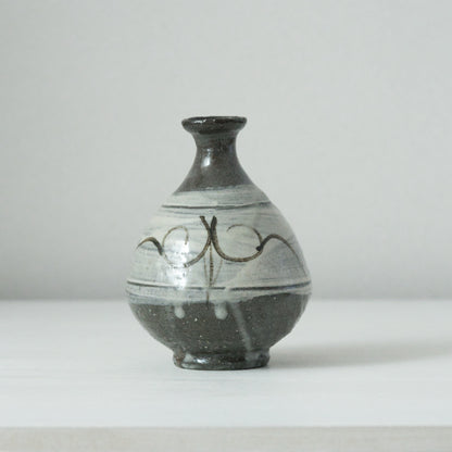 YN35 矢野直人　絵刷毛目徳利