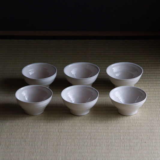 UXTQ20 谷穹 白瓷　汲出6客組