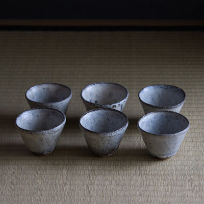 UXIA2 伊藤明美 斑釉くみだし6客揃