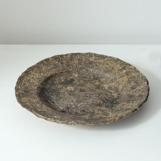 Yakishime Slip-Rim Plate (LL)