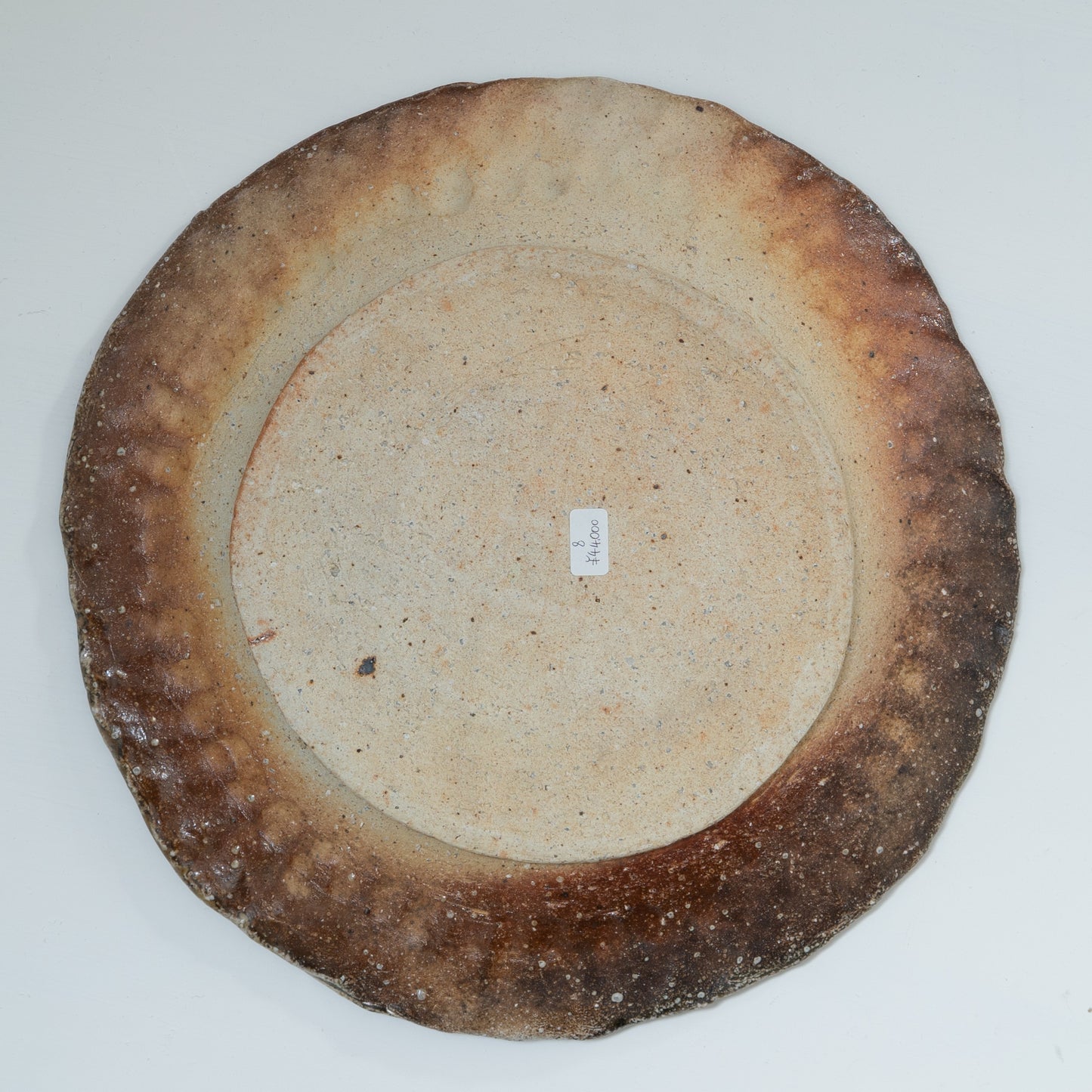 山田洋次　焼締 スリップリム皿 L L