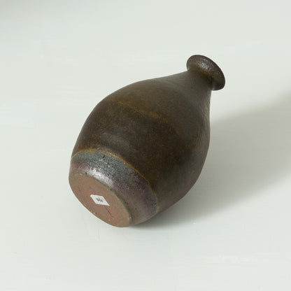 Rui Mito: Kuro-Karatsu Tokkuri (Sake Bottle)