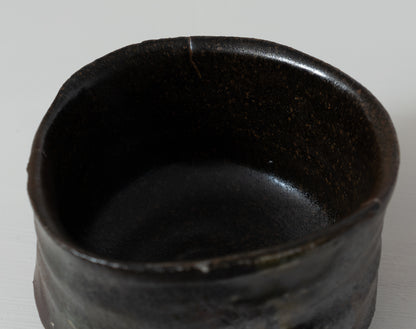 明賀亘史　黒唐津茶碗
