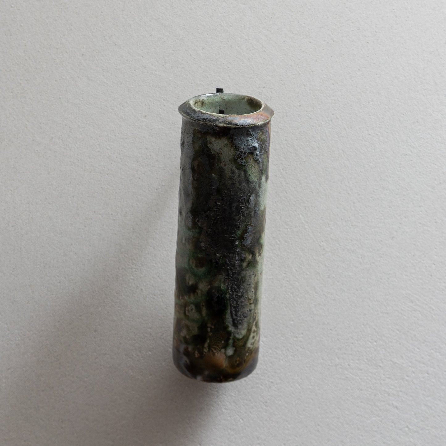 明賀亘史　絵唐津掛花入