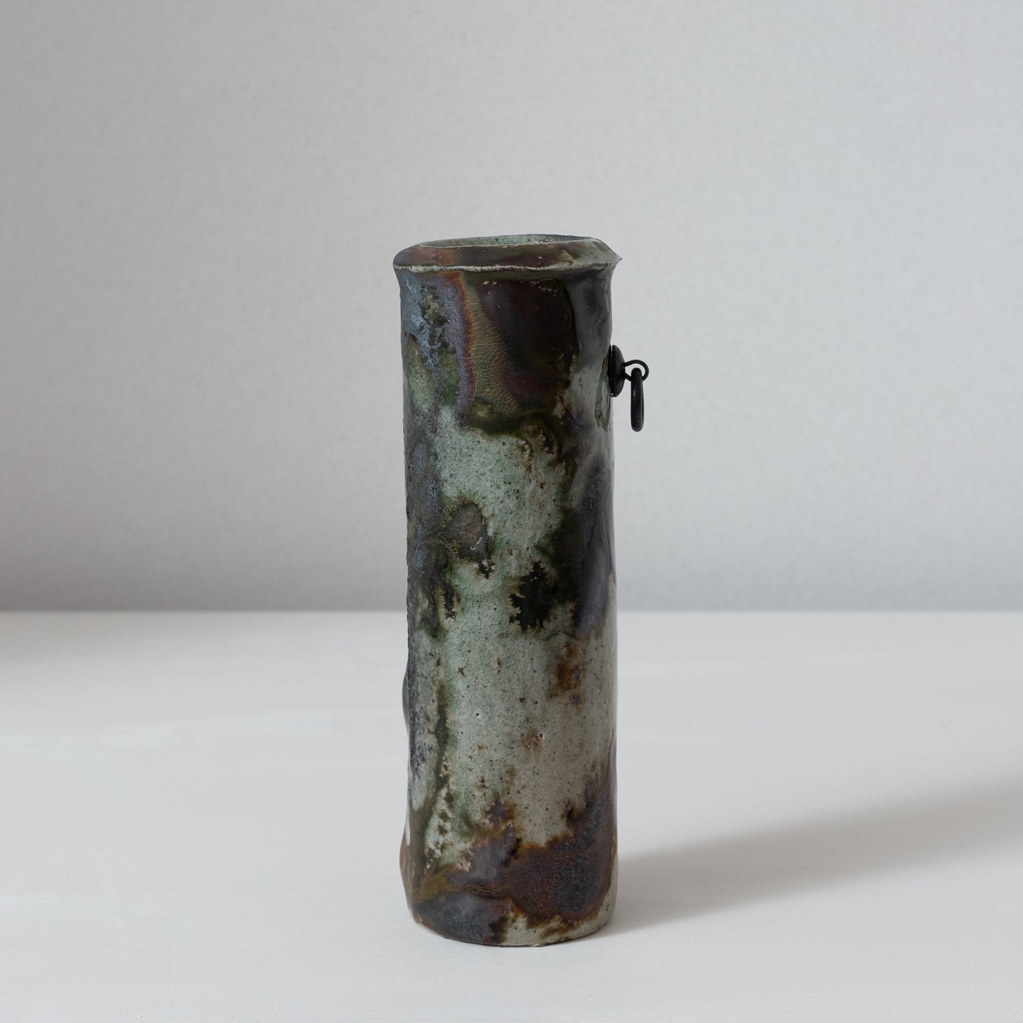 明賀亘史　絵唐津掛花入