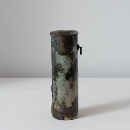 明賀亘史　絵唐津掛花入