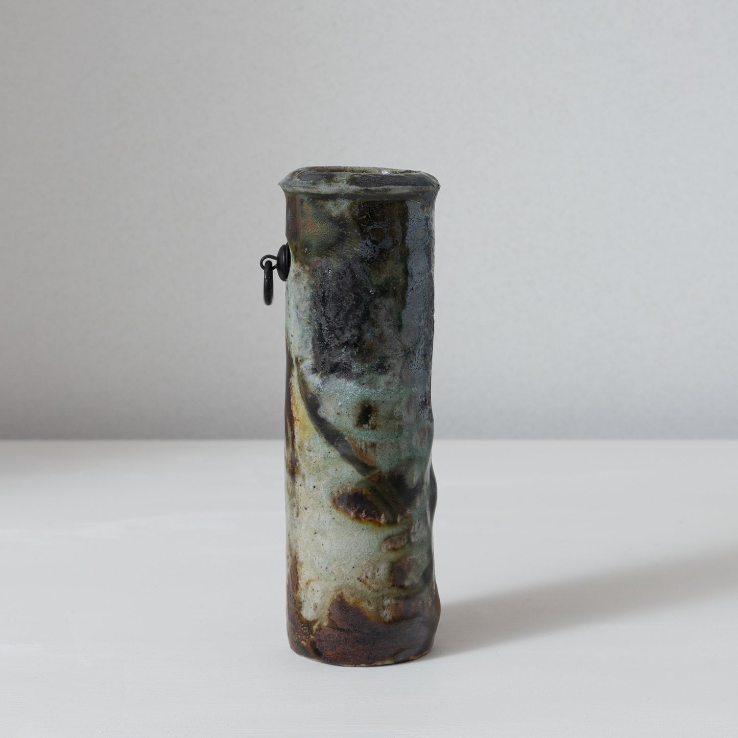 明賀亘史　絵唐津掛花入