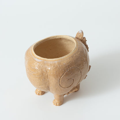 吉野桃李　萩獅子香炉