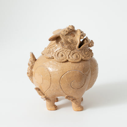 吉野桃李　萩獅子香炉