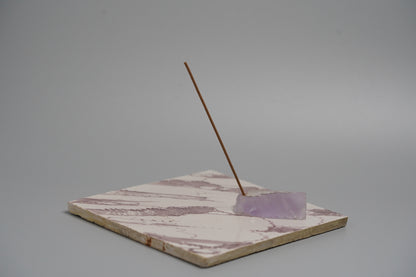 離岸謹製　香立て＋香台A　アンティークタイルとアメシスト