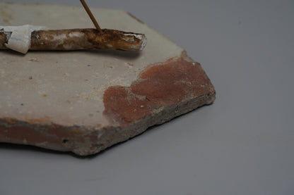 離岸謹製　香立て＋香台B　アンティークデルフト六角タイルと深海松