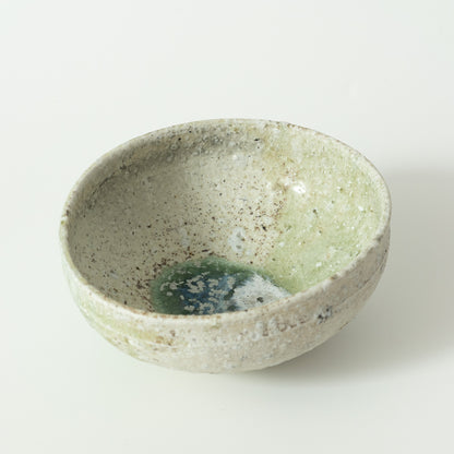 Yui Tsujimura: Kutsugata Mukozuke with Natural Ash Glaze (B)