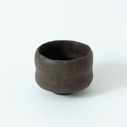 Sugimoto Genkaku Sadamitsu:  Black Small Wabi Tea Bowl
