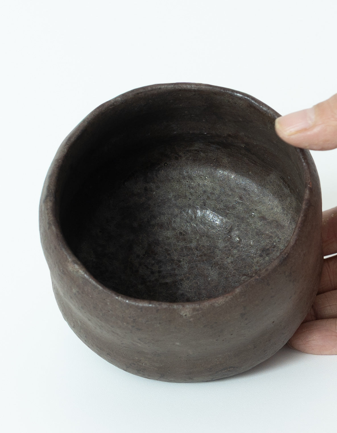 Sugimoto Genkaku Sadamitsu:  Black Small Wabi Tea Bowl