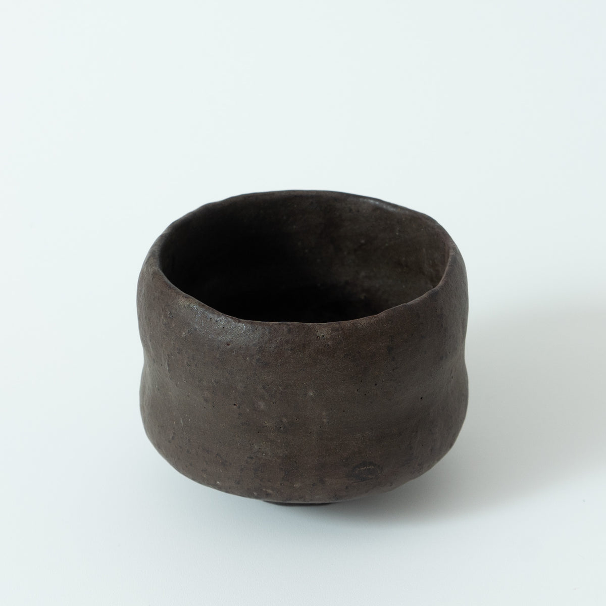 Sugimoto Genkaku Sadamitsu:  Black Small Wabi Tea Bowl