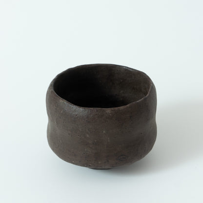 Sugimoto Genkaku Sadamitsu:  Black Small Wabi Tea Bowl