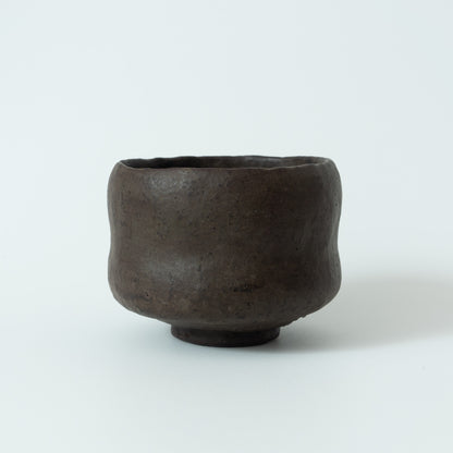 Sugimoto Genkaku Sadamitsu:  Black Small Wabi Tea Bowl