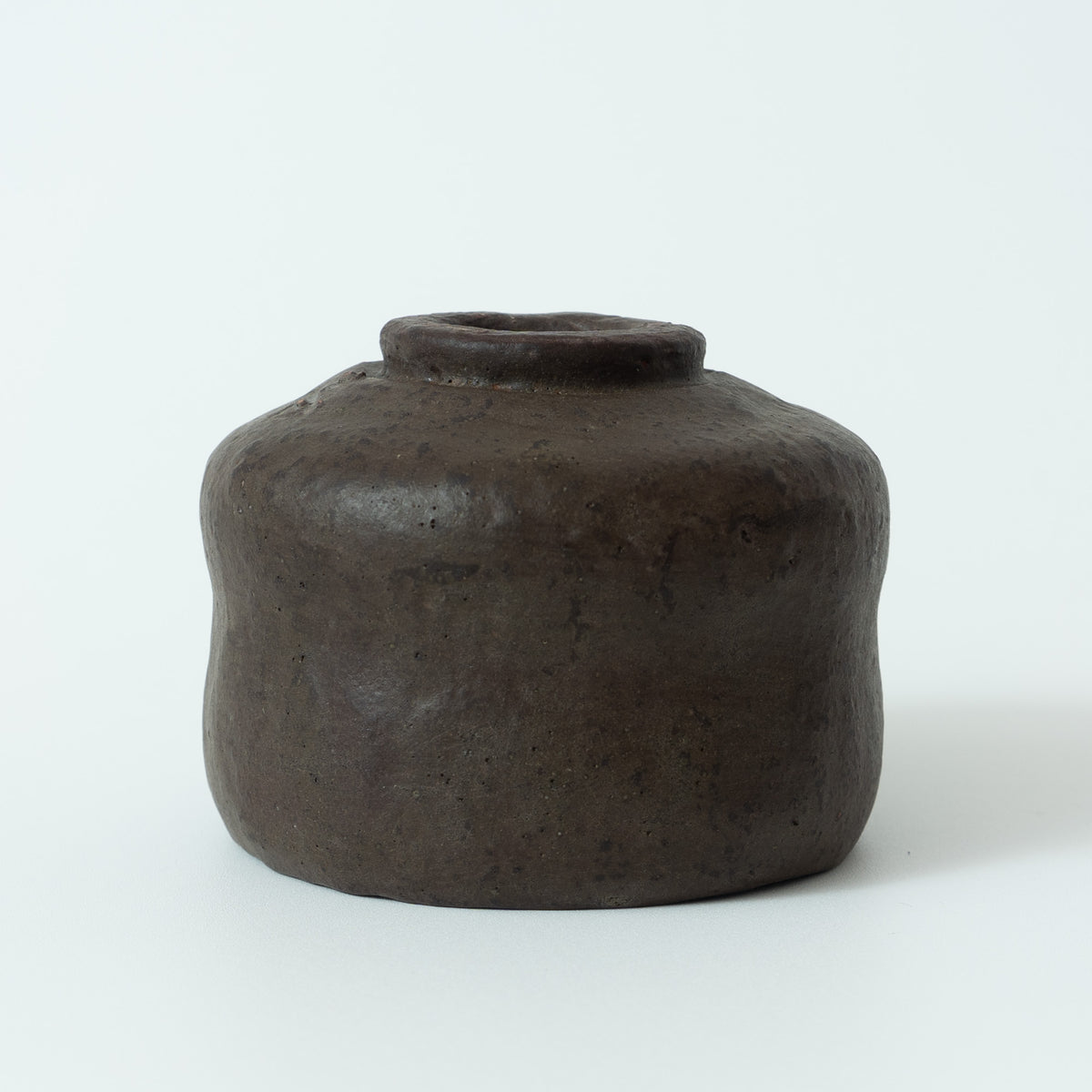 Sugimoto Genkaku Sadamitsu:  Black Small Wabi Tea Bowl