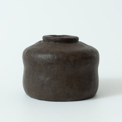 Sugimoto Genkaku Sadamitsu:  Black Small Wabi Tea Bowl