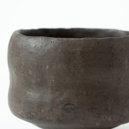 Sugimoto Genkaku Sadamitsu:  Black Small Wabi Tea Bowl