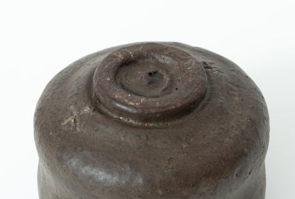 Sugimoto Genkaku Sadamitsu:  Black Small Wabi Tea Bowl