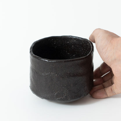杉本玄覚貞光　瀬戸黒　小侘茶盌