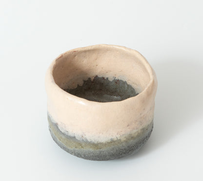 柳下季器　白茶盌