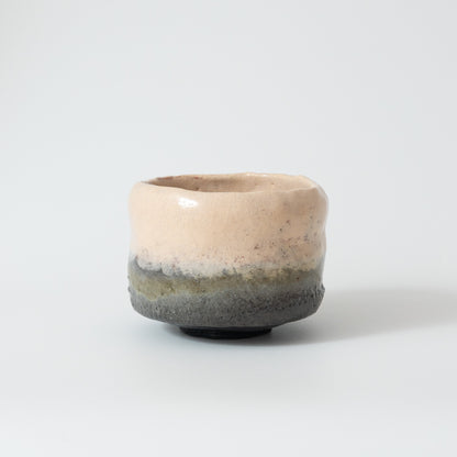 柳下季器　白茶盌