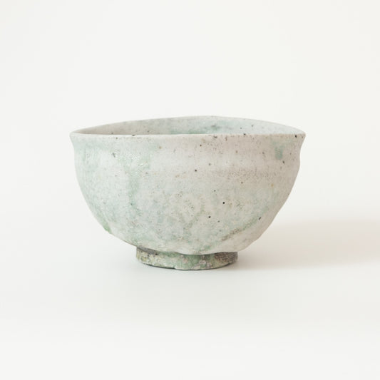 辻村唯　白志野茶盌