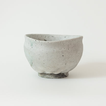 辻村唯　白志野茶盌