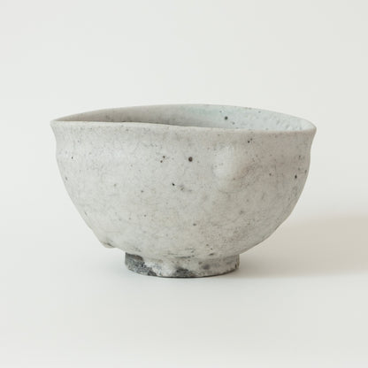 辻村唯　白志野茶盌