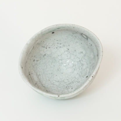 辻村唯　白志野茶盌