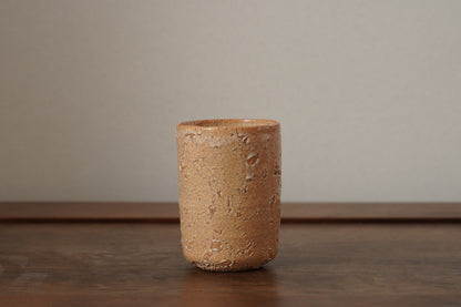 YT15B 荒土湯呑　吉野桃李