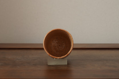 YT15B 荒土湯呑　吉野桃李