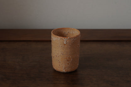 YT15B 荒土湯呑　吉野桃李