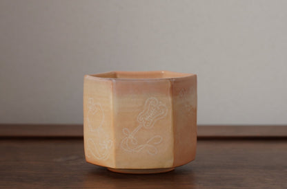 YT18 六角宝尽くし火入　吉野桃李