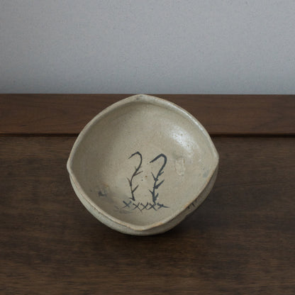 IMEX i16 絵刷毛目皿　石井義久