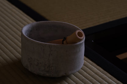 TY2 白志野茶碗 共箱　辻村唯