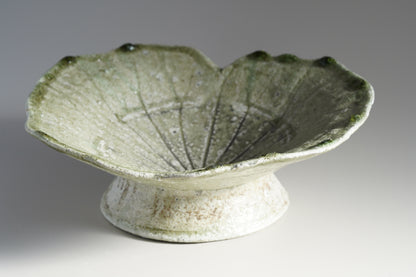 TY8 自然釉蓮葉皿　辻村唯