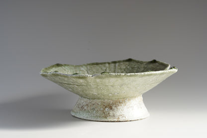 TY8 自然釉蓮葉皿　辻村唯