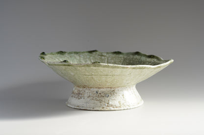 TY8 自然釉蓮葉皿　辻村唯