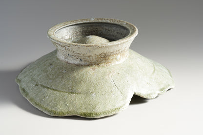 TY8 自然釉蓮葉皿　辻村唯