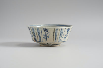 MMKY096 陶胎染付小鉢 村上三和子×梶原靖元