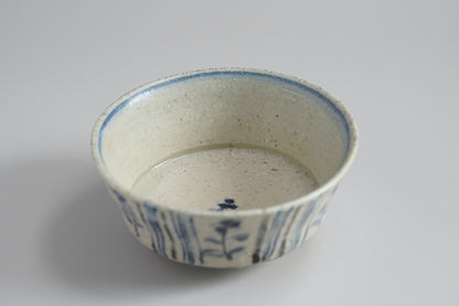 MMKY096 陶胎染付小鉢 村上三和子×梶原靖元